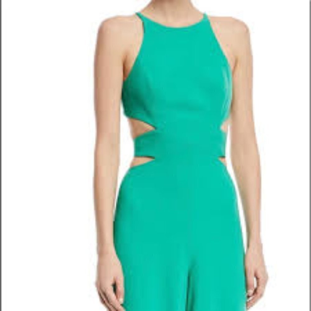 Halston Heritage Women Wide Leg Jumpsuit Size 10 ! - Picture 3 of 10